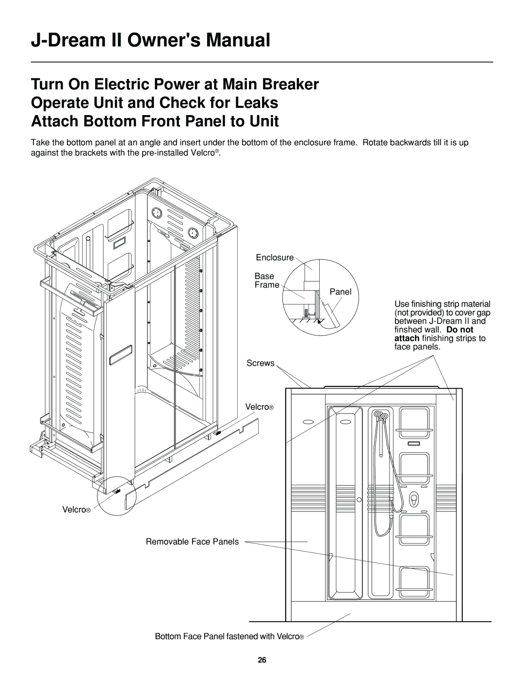 Jacuzzi J-DREAM II owner manual 