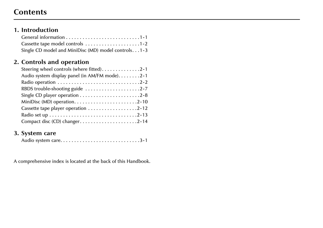 Jaguar JJM 18 03 24/22 manual Contents 