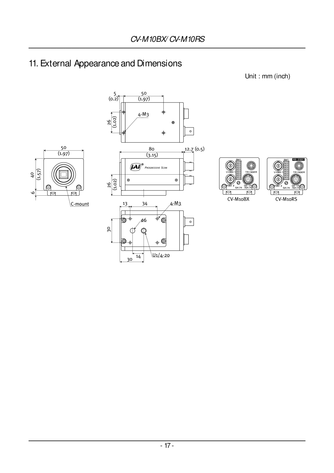 JAI CV-M10 operation manual 140.57 