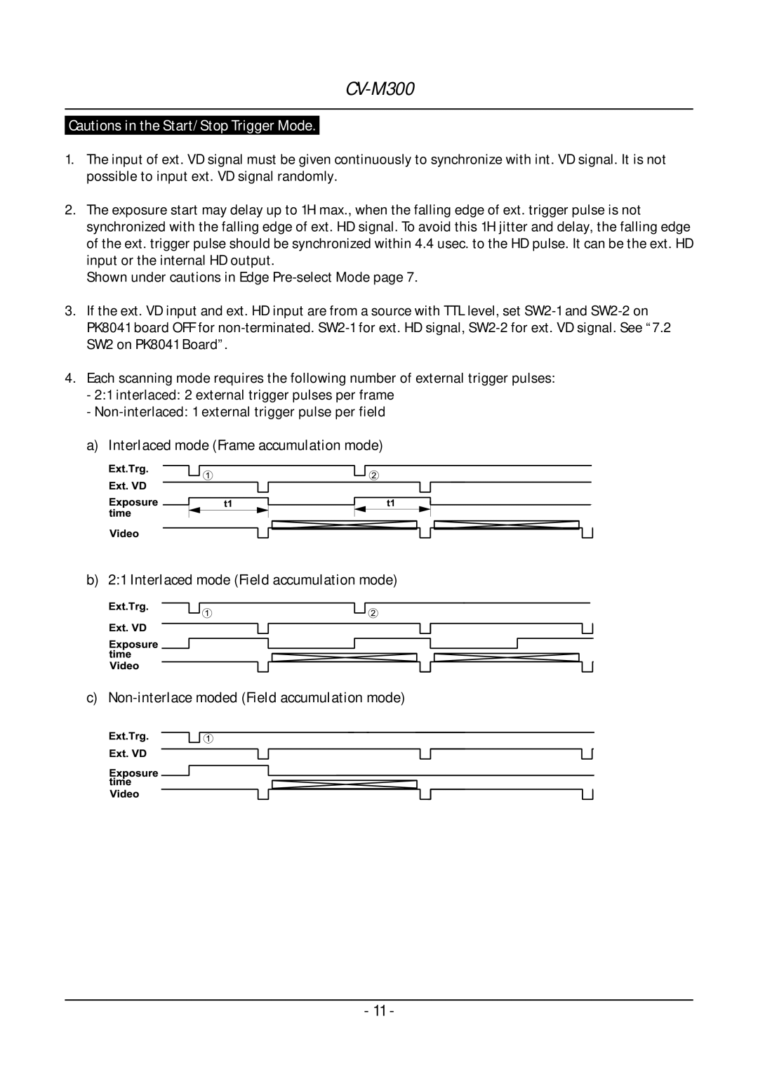 JAI CV-M300 operation manual 