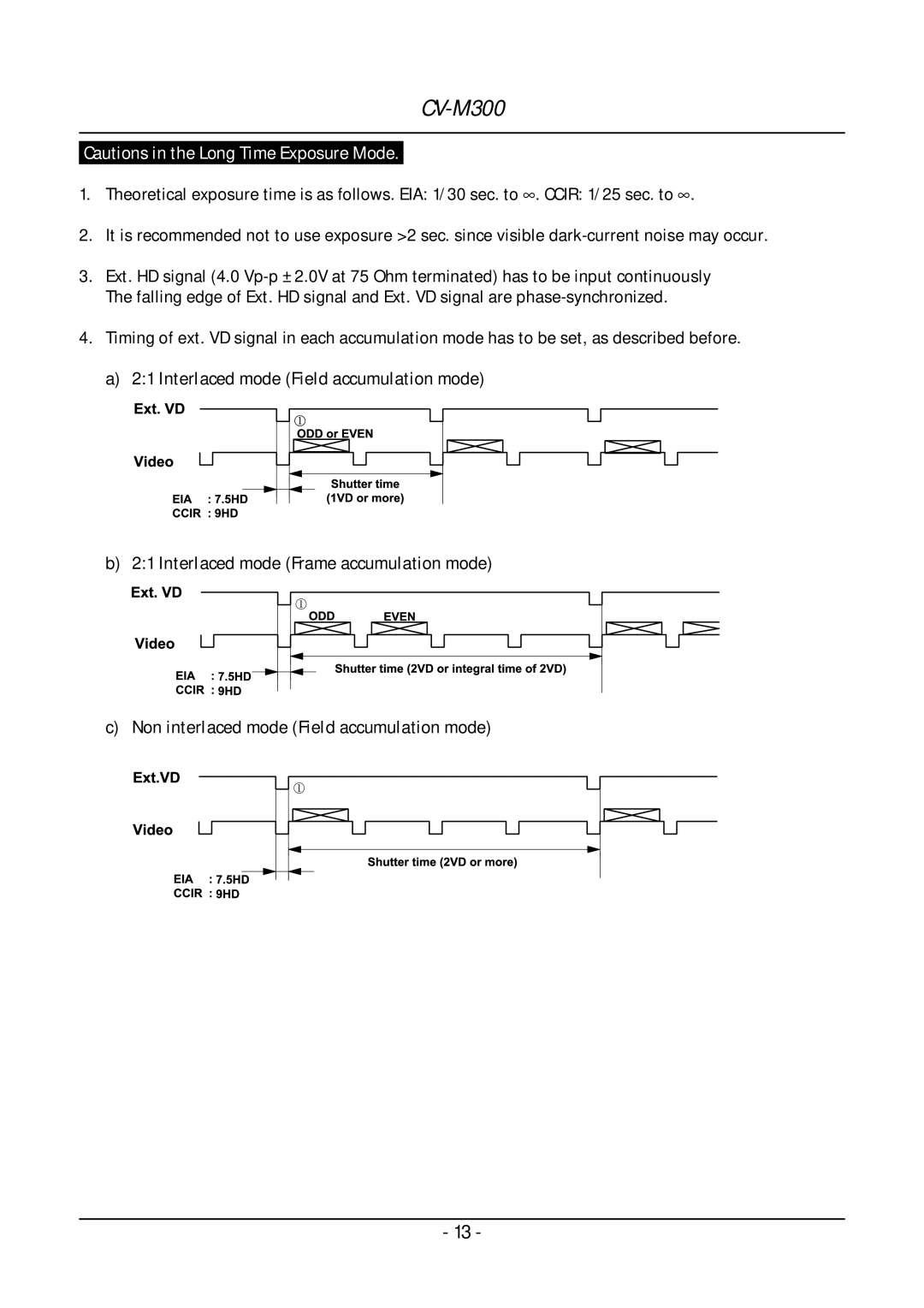 JAI CV-M300 operation manual 