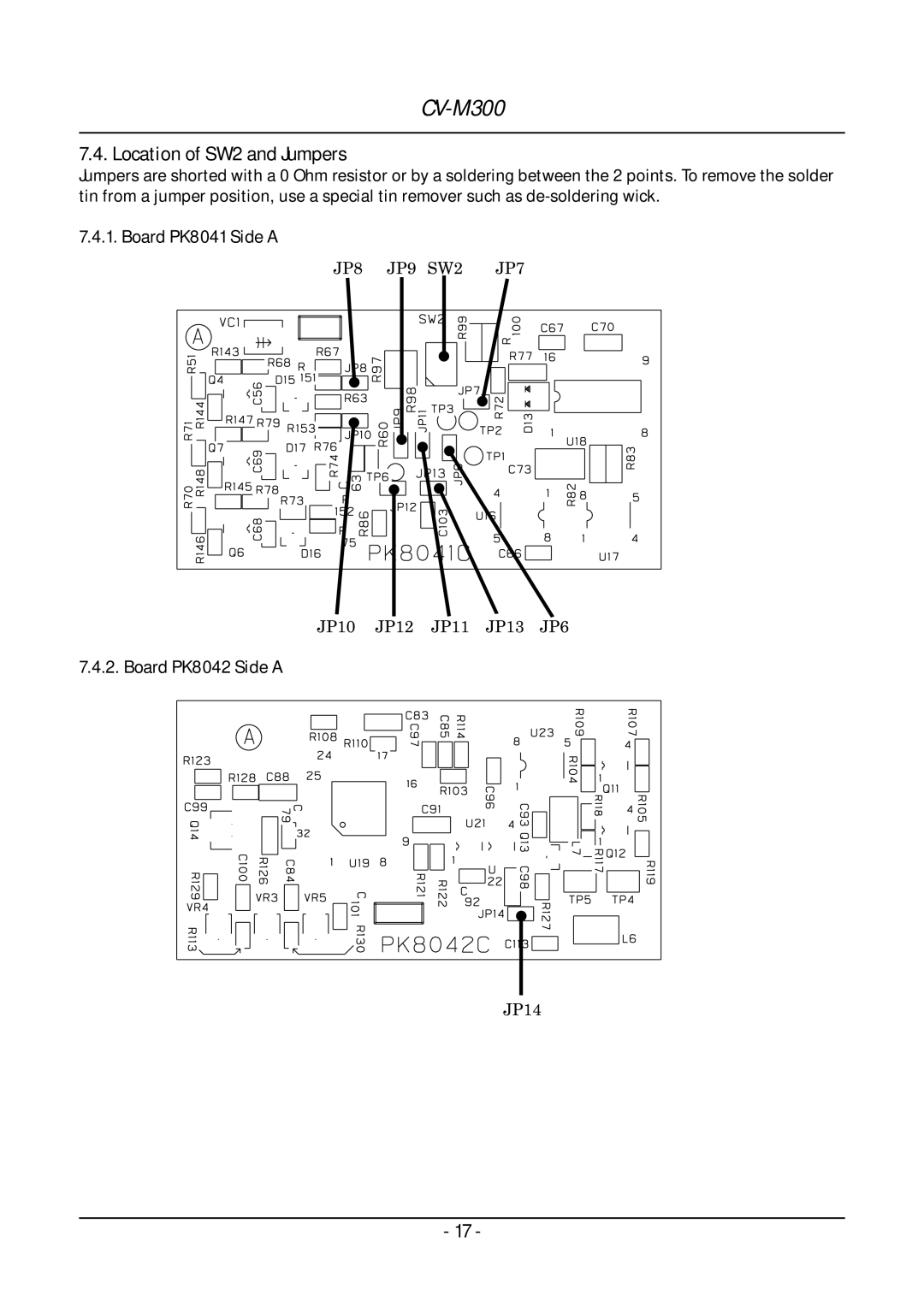 JAI CV-M300 operation manual JP10JP12 