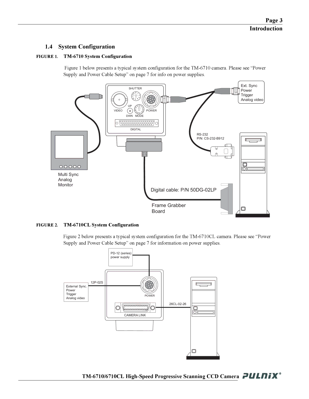 JAI operation manual Introduction System Configuration, TM-6710 System Configuration 