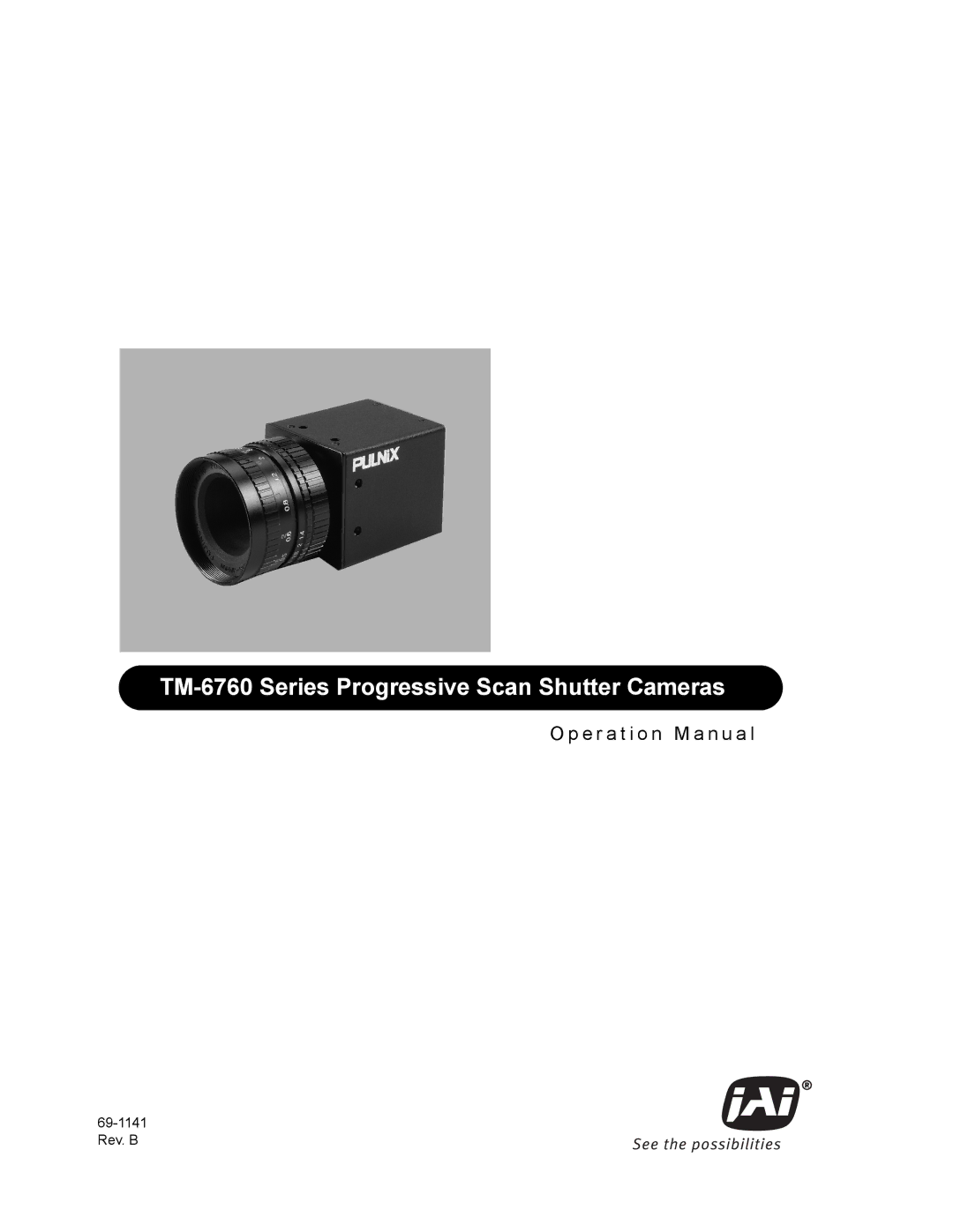 JAI operation manual TM-6760 Series Progressive Scan Shutter Cameras 