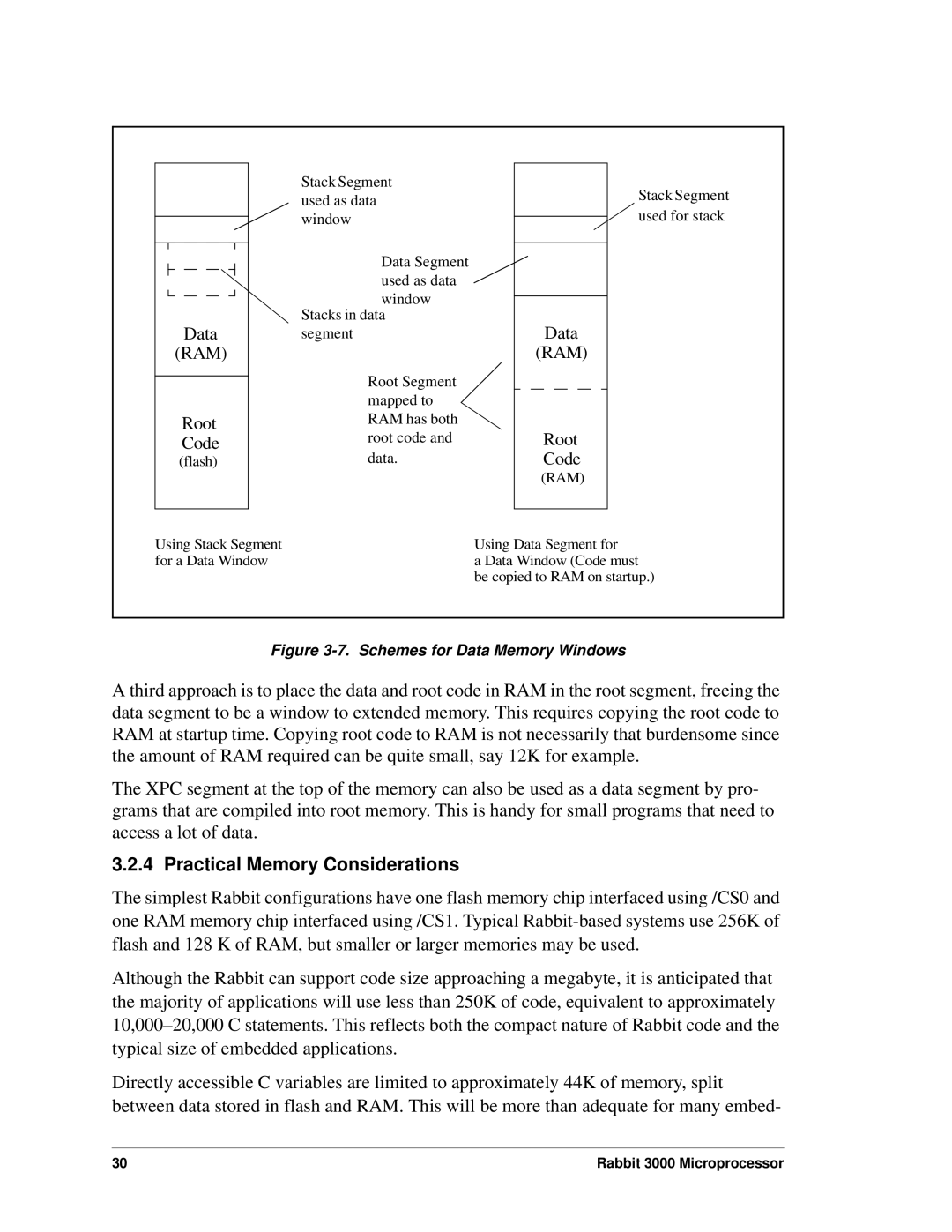 Jameco Electronics 2000, 3000 manual Practical Memory Considerations, Data RAM Root Code 