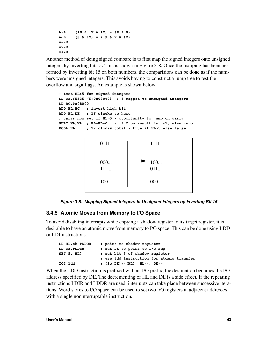 Jameco Electronics 3000, 2000 manual Atomic Moves from Memory to I/O Space 