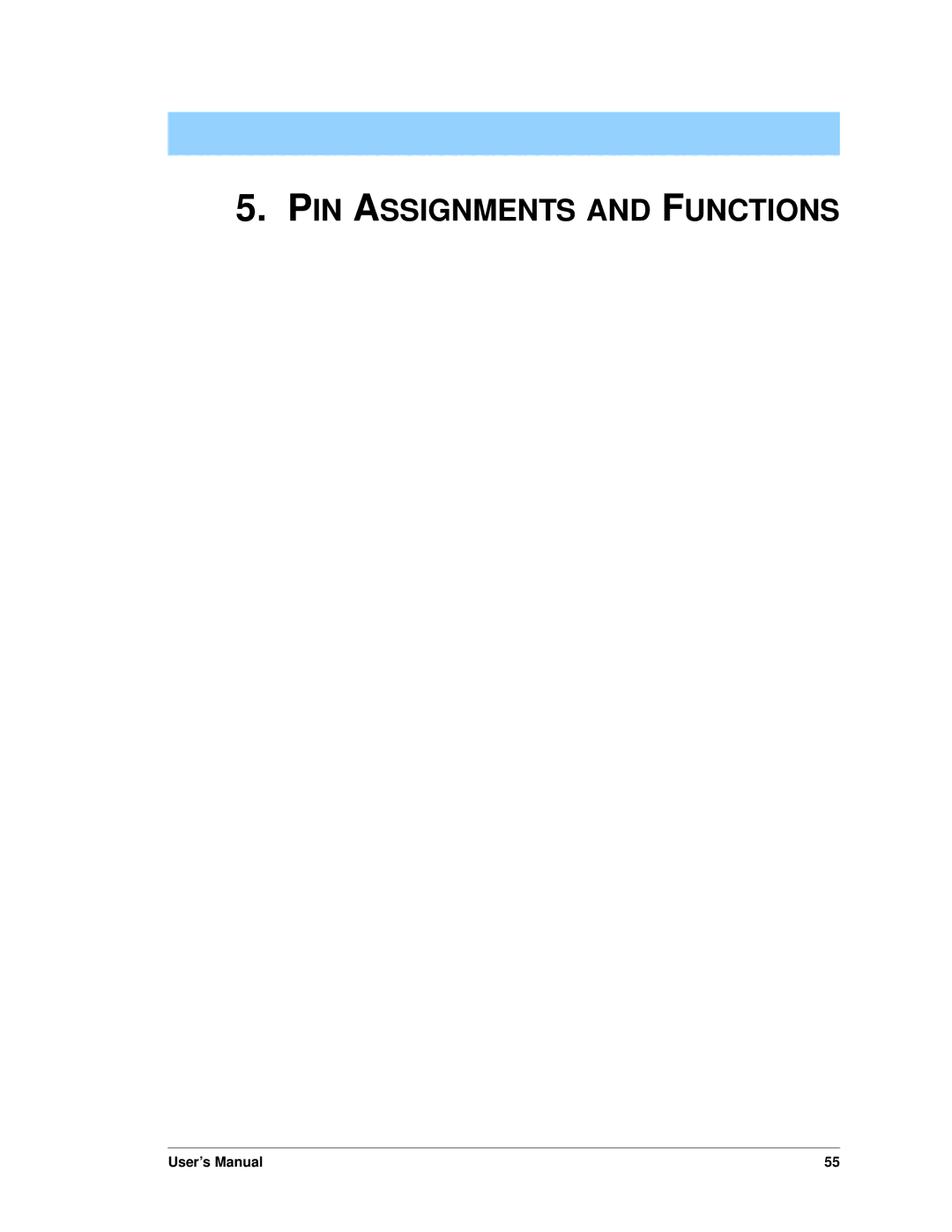 Jameco Electronics 3000, 2000 manual PIN Assignments and Functions 