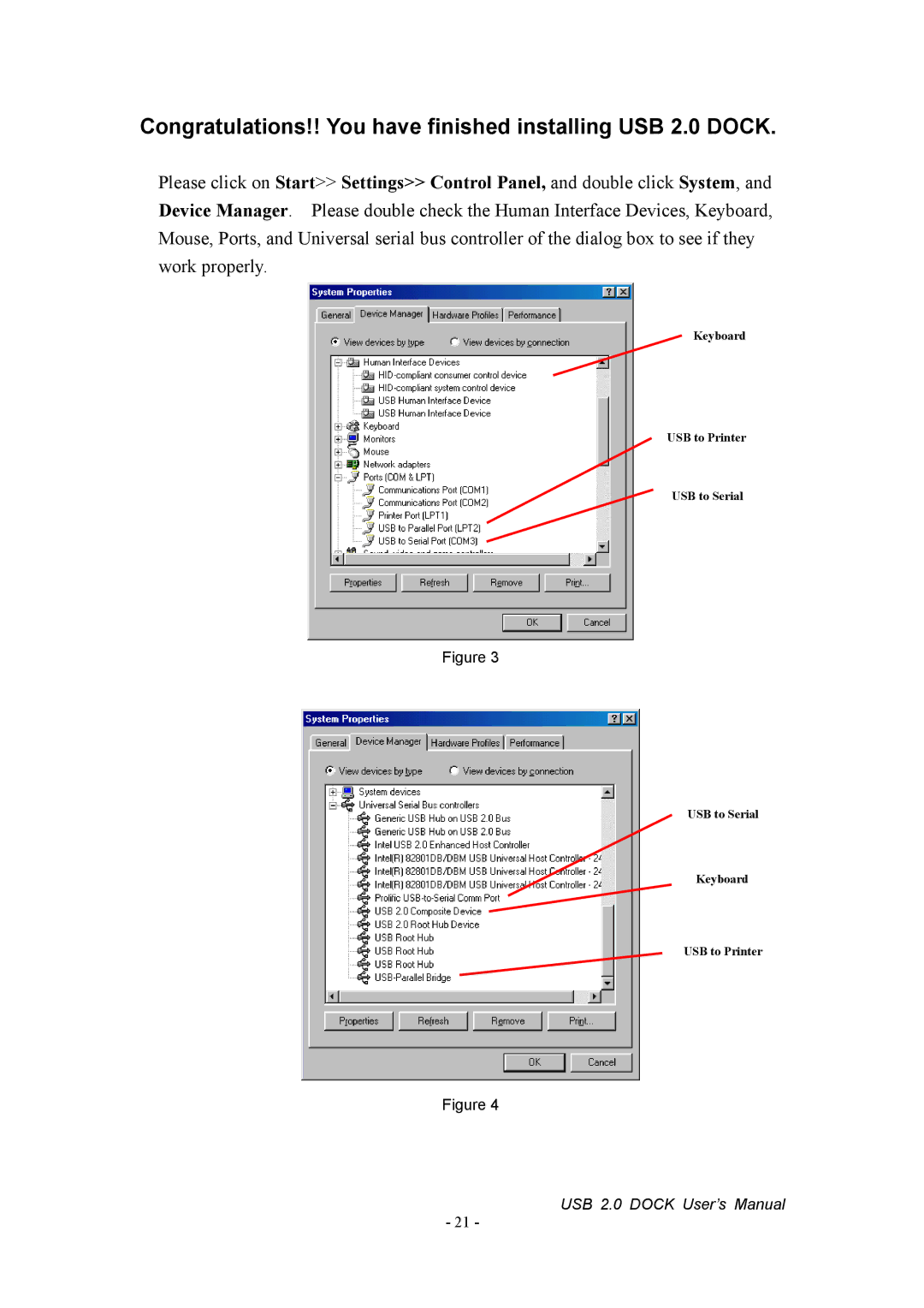 Jameco Electronics 527822 manual Congratulations!! You have finished installing USB 2.0 Dock 