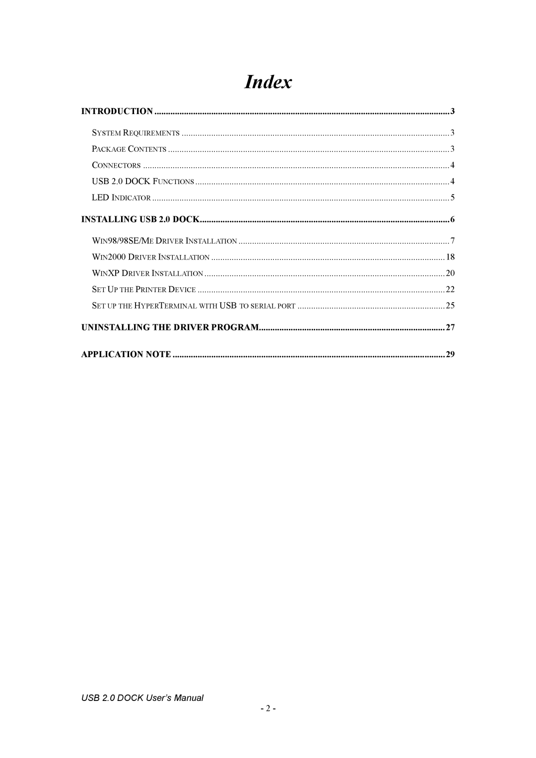 Jameco Electronics 527822 manual Index 