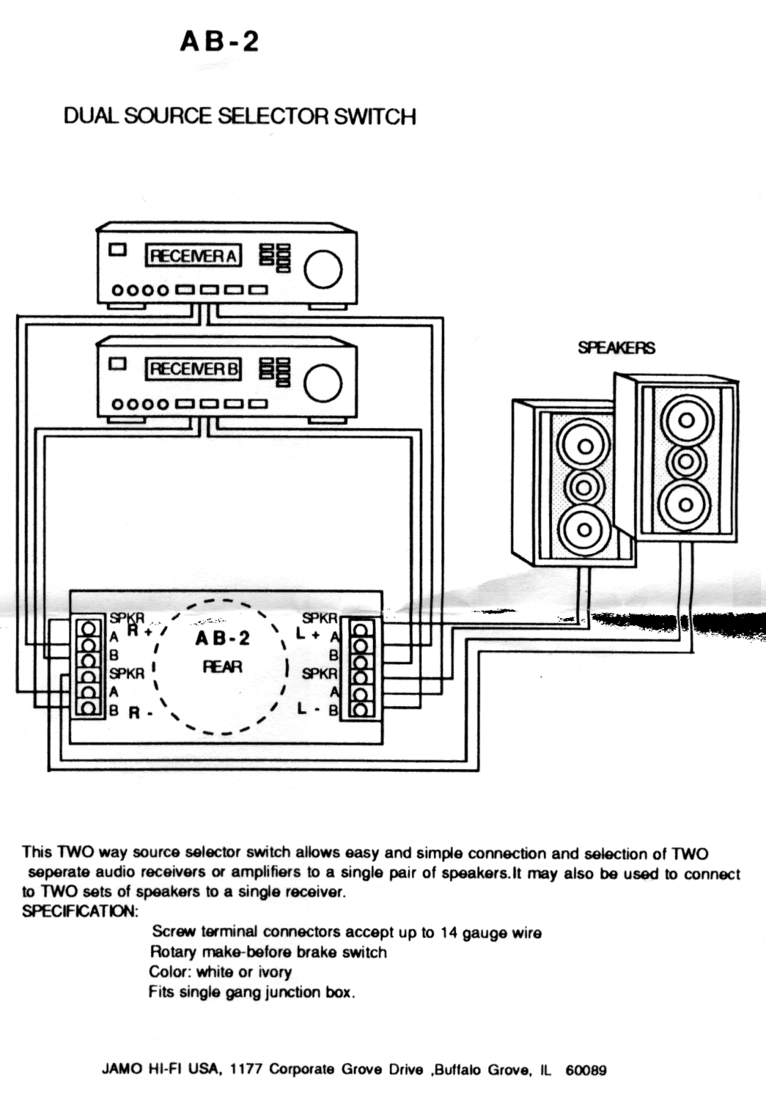 JAMO AB-2 manual 