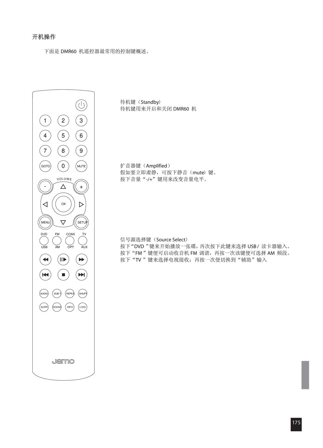 JAMO DMR 61 manual 175 