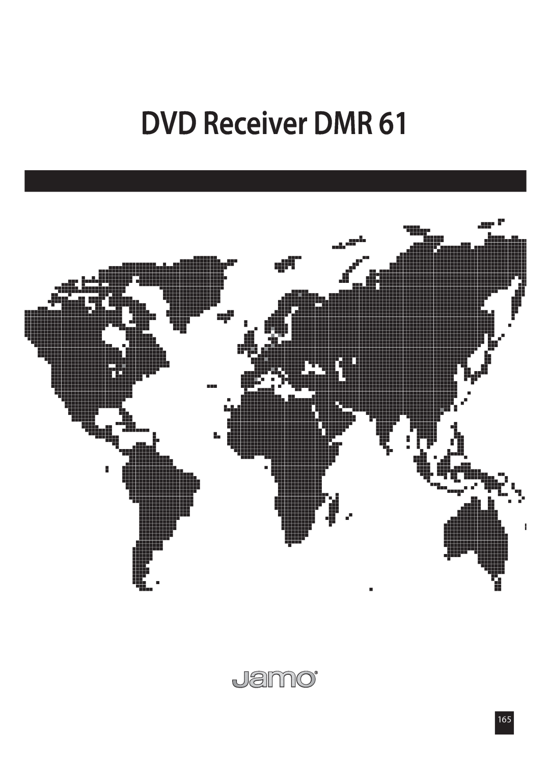 JAMO DMR 61 manual DVD Receiver DMR 