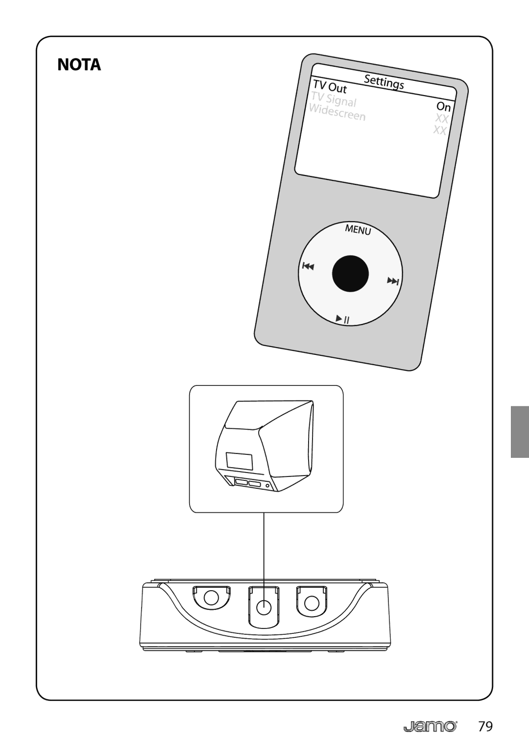 JAMO I300 manual Nota 