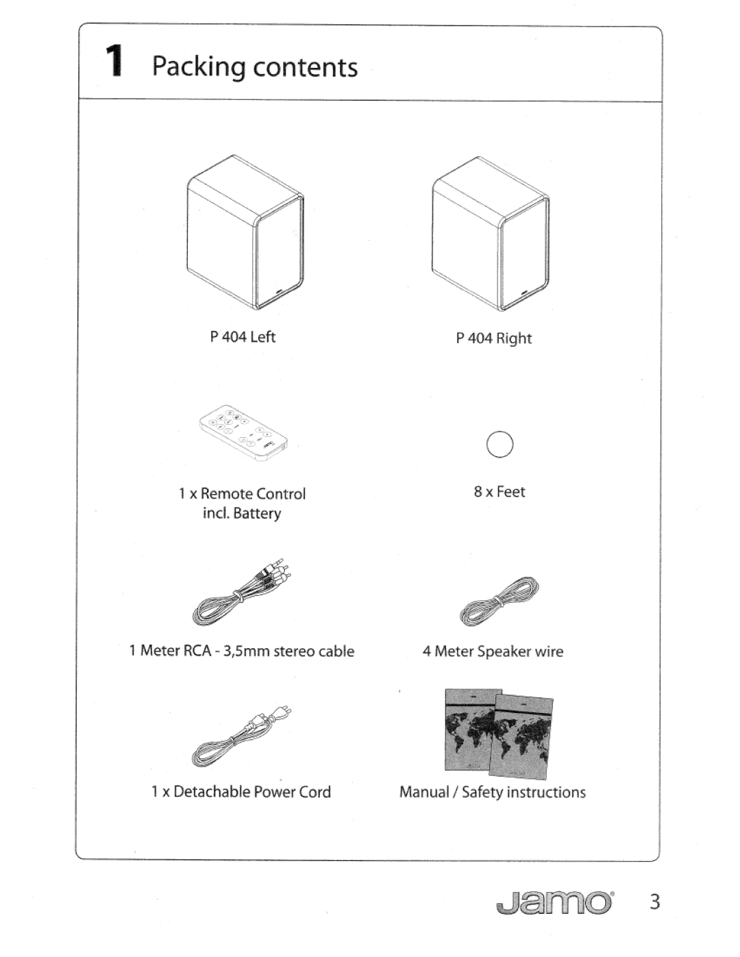 JAMO P404HG manual 