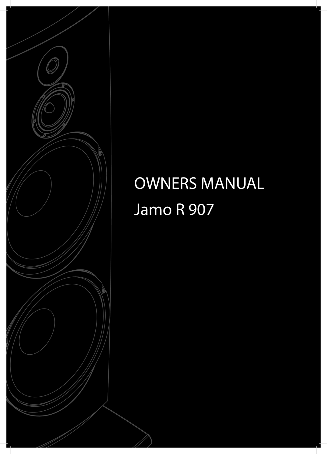 JAMO R 907 owner manual Jamo R 