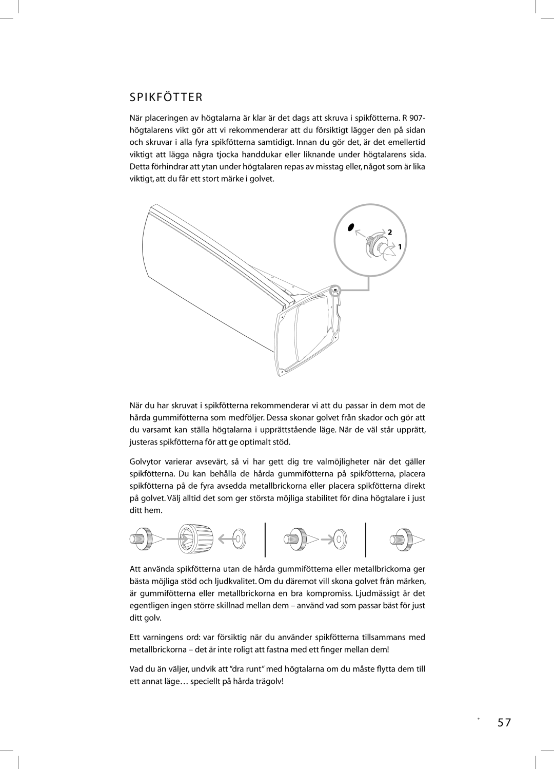 JAMO R 907 owner manual I K F Ö T T E R 