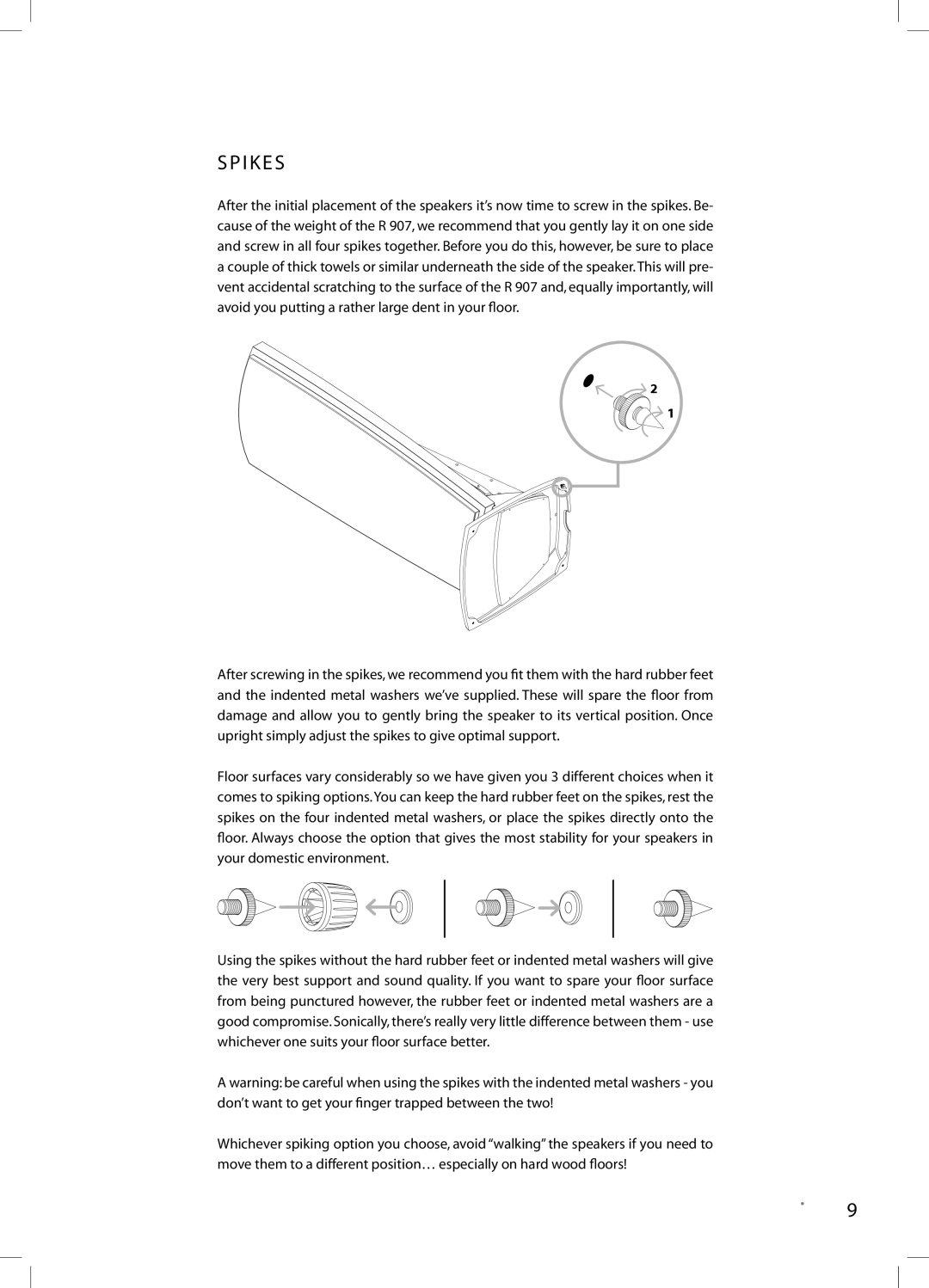 JAMO R 907 owner manual I K E S 