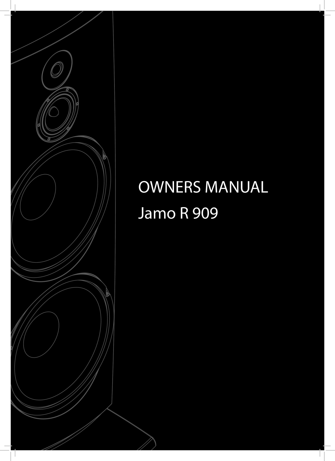 JAMO R 909 owner manual Jamo R 