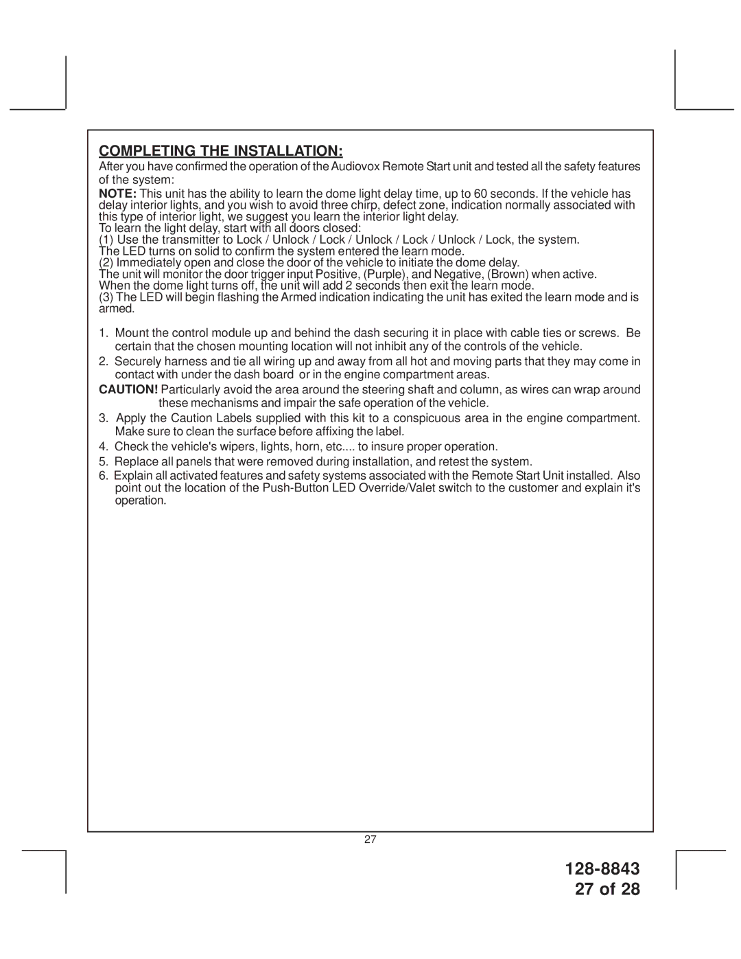 JAMO SS9000 installation manual Completing the Installation 