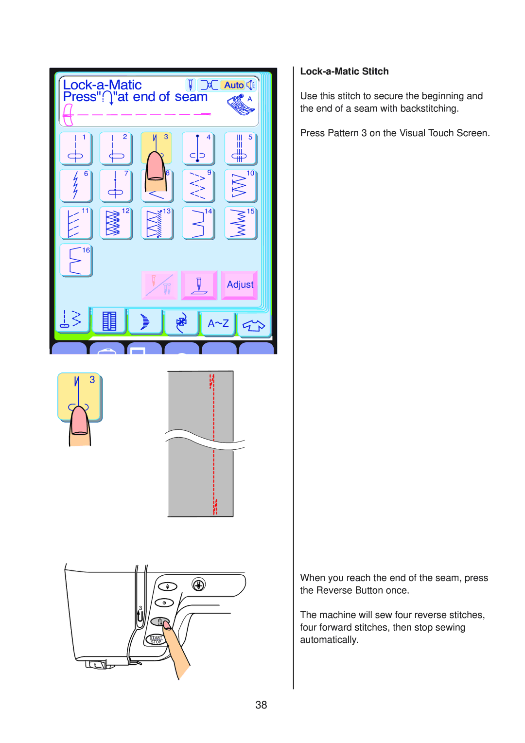 Janome 10001 manual Lock-a-Matic Stitch 