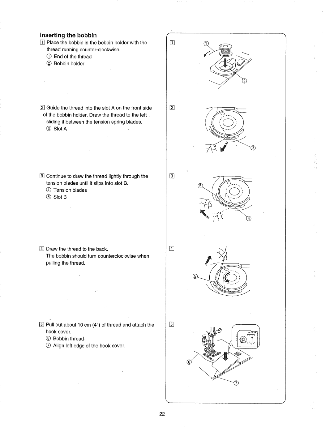 Janome 385.80802 owner manual Spring 