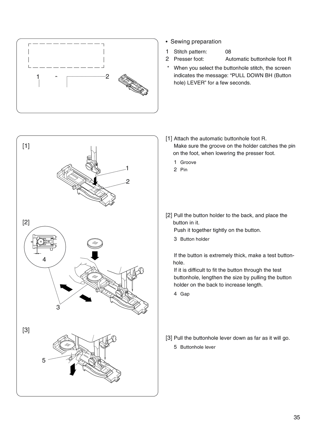 Janome 4800 manual Sewing preparation 