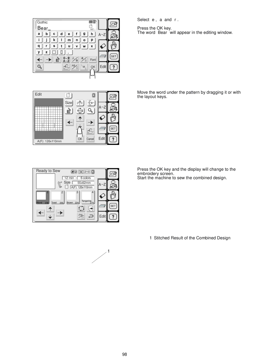 Janome 9500 manual Bear 