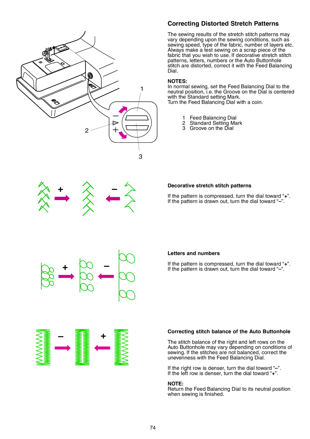 Janome 9700 manual Correcting Distorted Stretch Patterns, Decorative stretch stitch patterns, Letters and numbers 