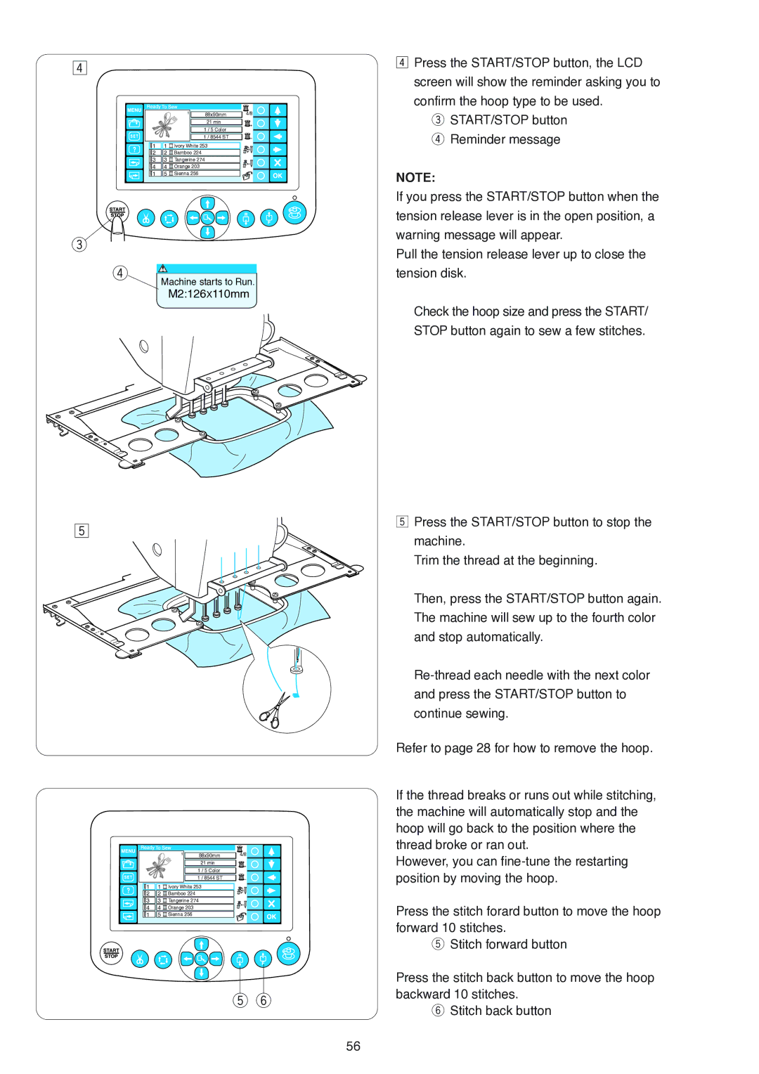 Janome MB-4 manual M2126X110mm 