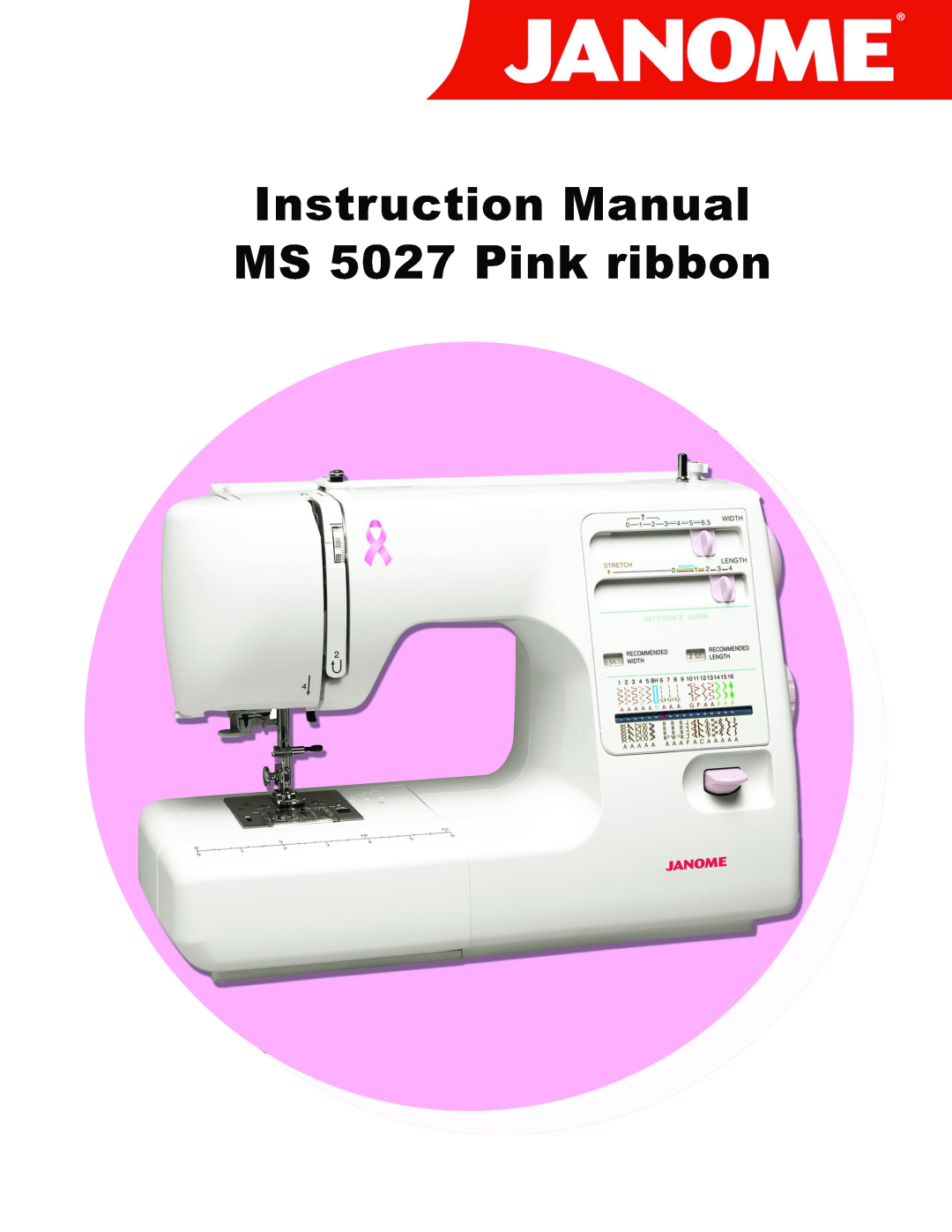 Janome MS-5027 instruction manual 
