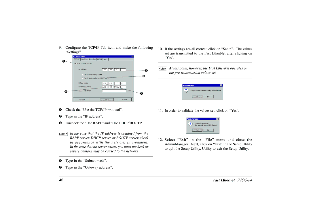 Japan Tiger user manual Fast Ethernet 7100e+ 