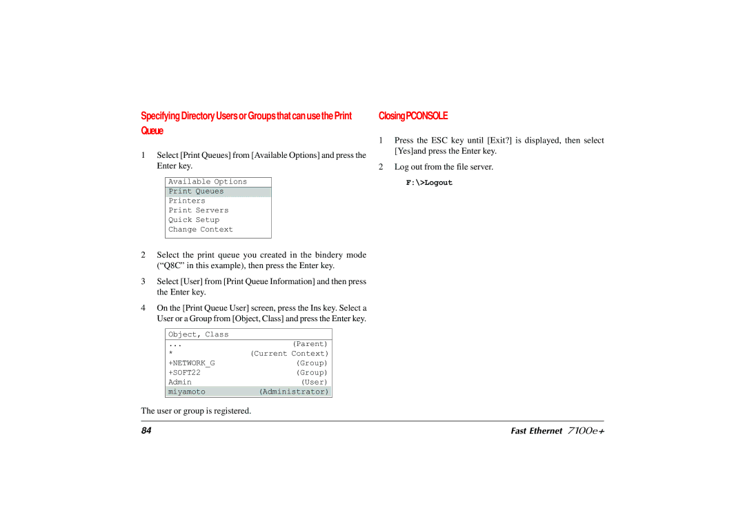 Japan Tiger 7100e+ user manual User or group is registered 