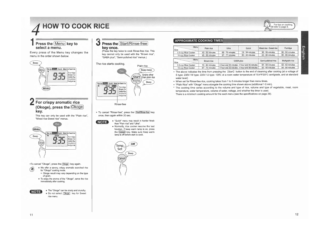 Japan Tiger jkh-g manual 