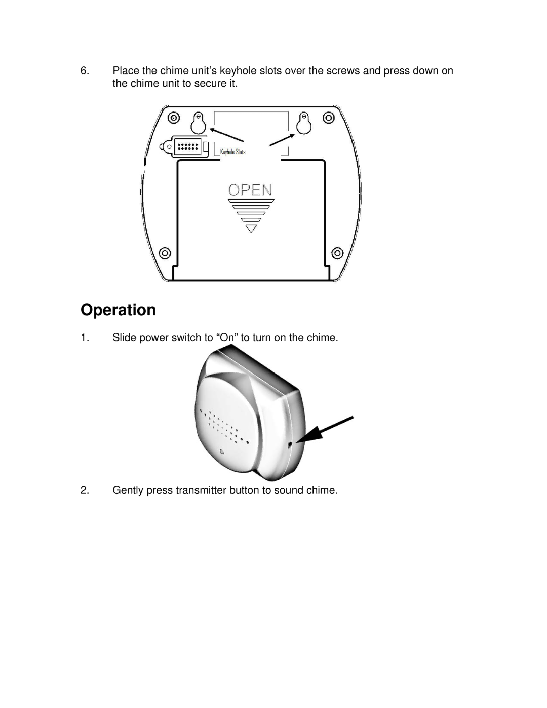 Jasco 19208 installation instructions Operation 