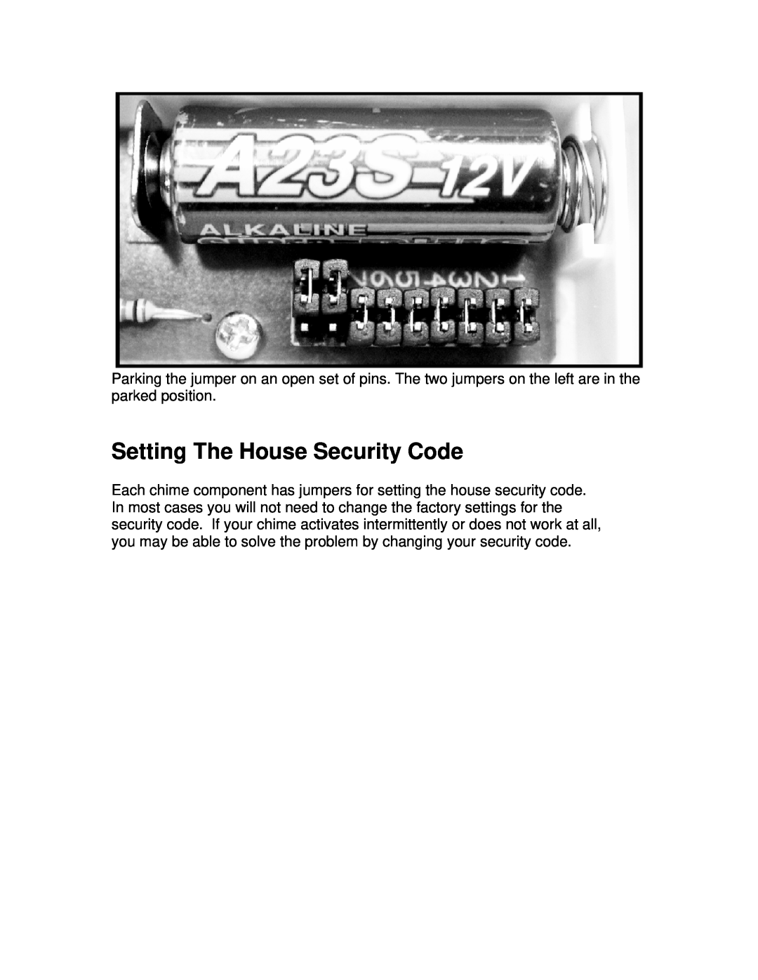 Jasco 19208 installation instructions Setting The House Security Code 