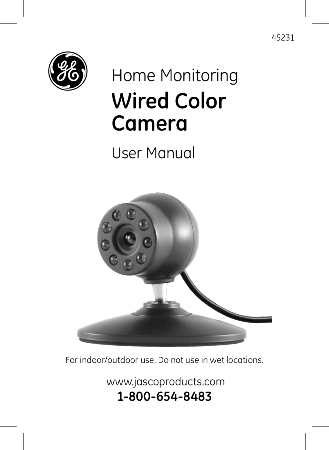 Jasco 45231 user manual Wired Color Camera 