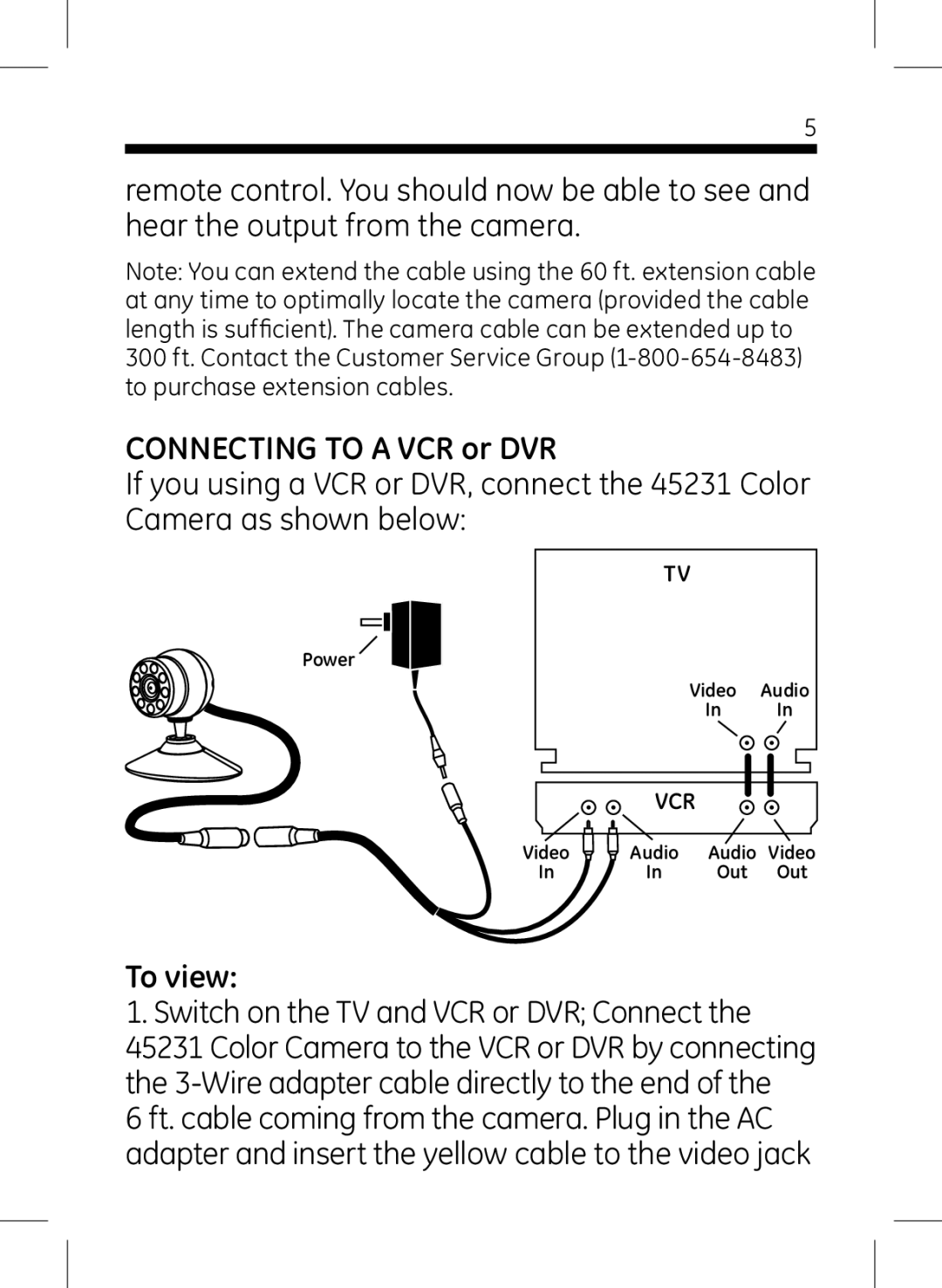 Jasco 45231 user manual Connecting to a VCR or DVR 