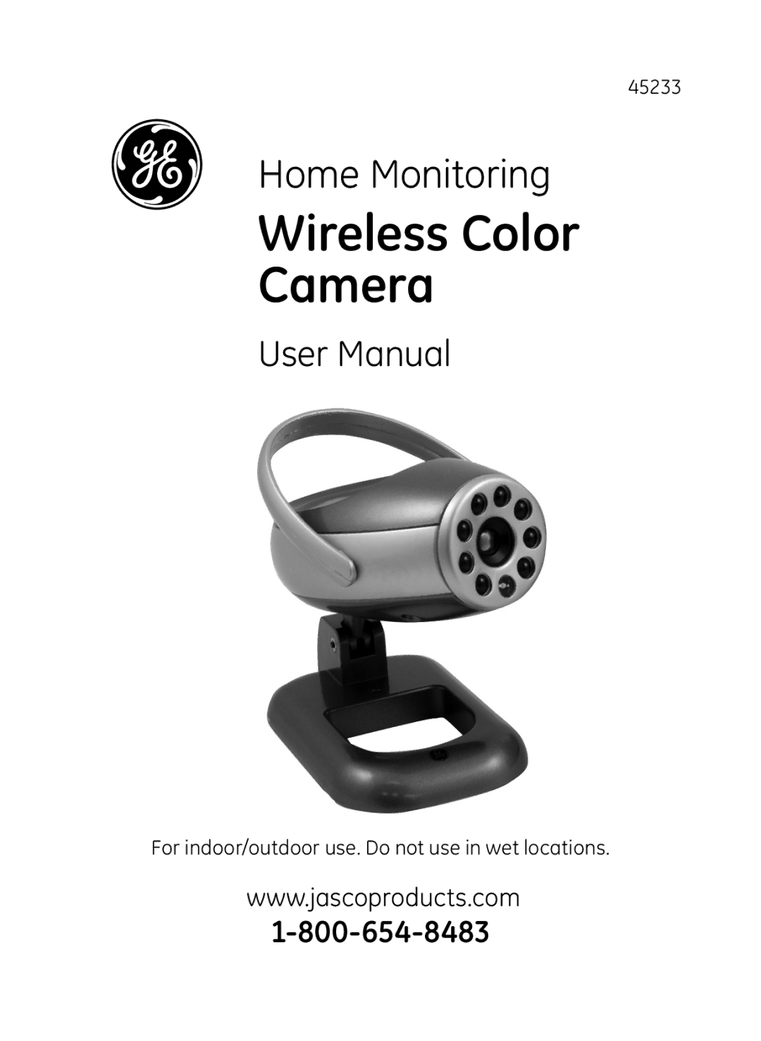 Jasco 45233 user manual Wireless Color Camera 