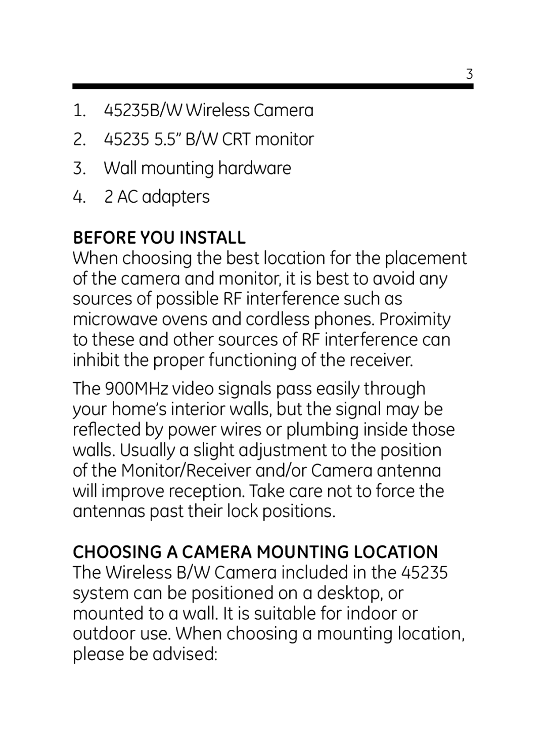 Jasco 45235 user manual Before YOU Install 