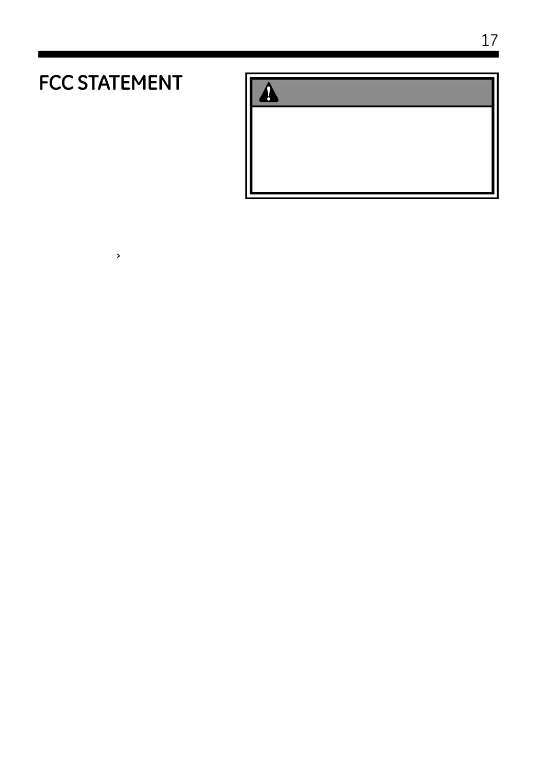 Jasco 45245 user manual FCC Statement, Interference that may cause undesired operation 