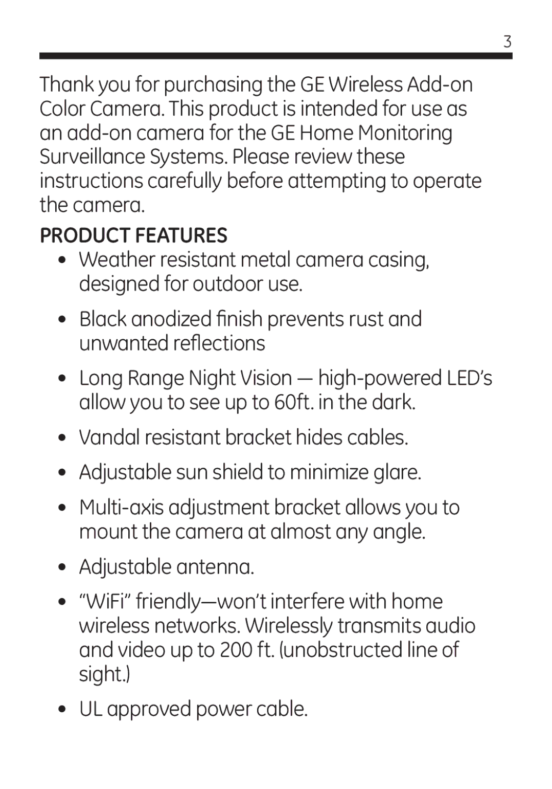 Jasco 45245 user manual Product Features 