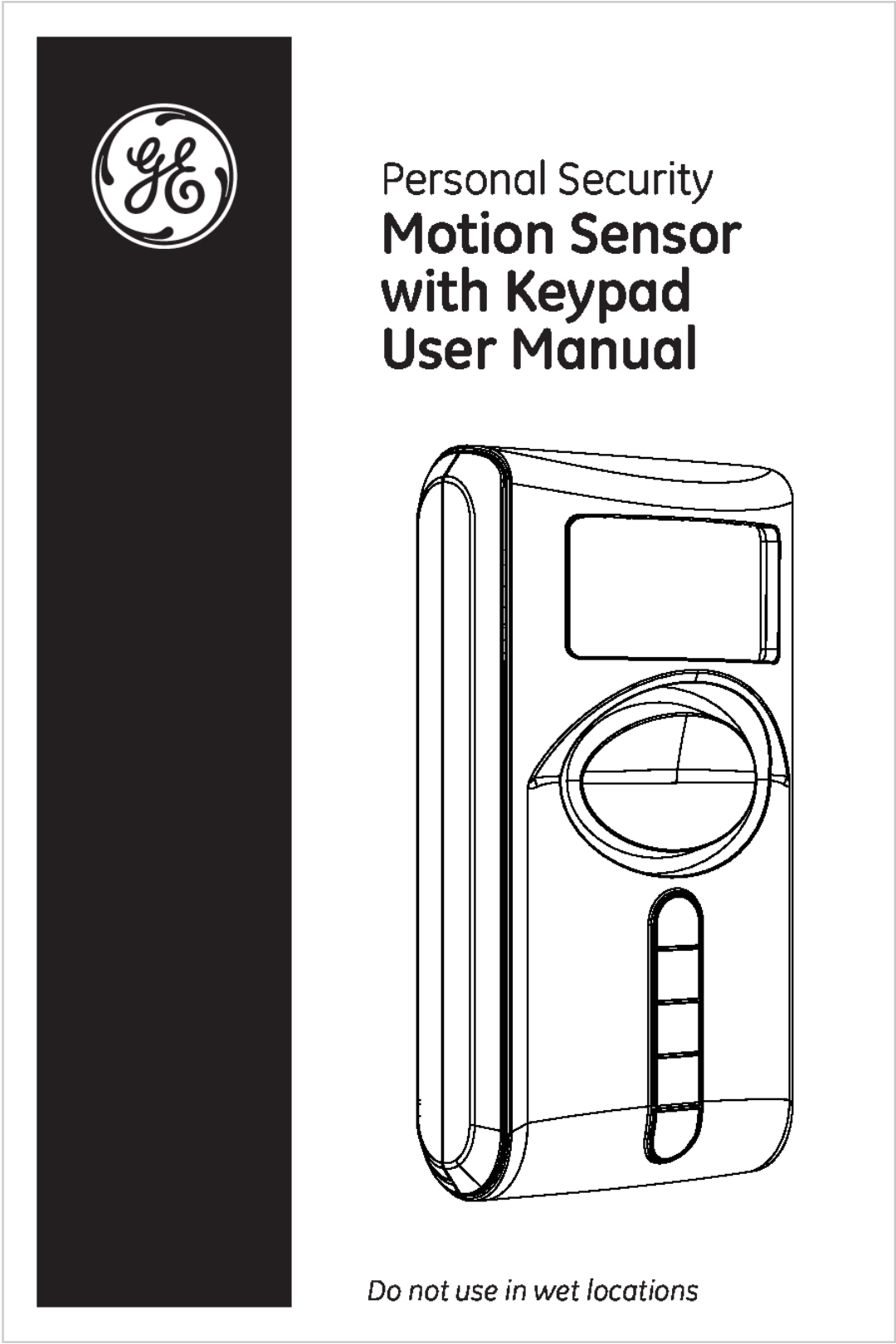 Jasco 51209 user manual with Keypad, Motion Sensor, Personal Security, Do not use in wet locations 