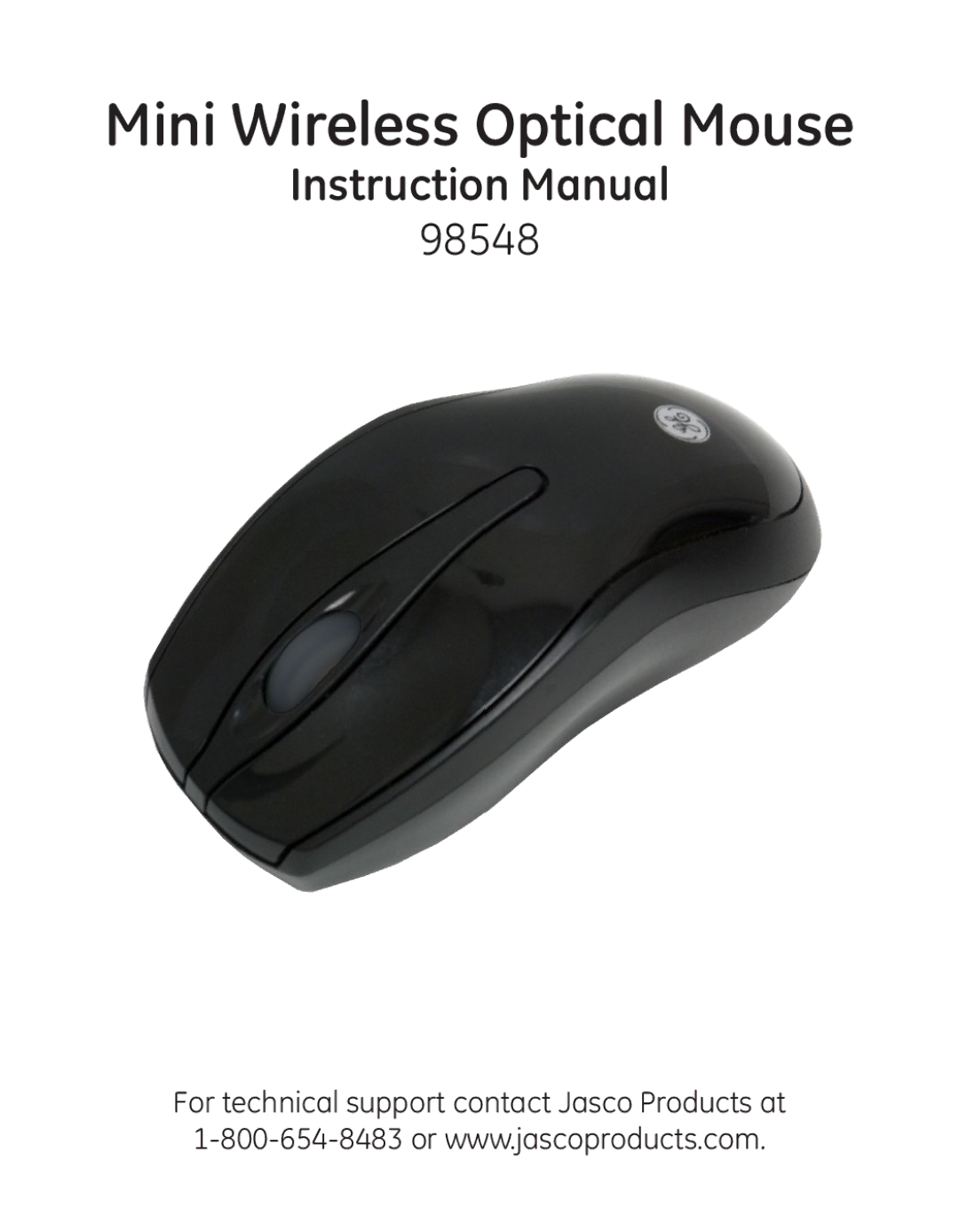 Jasco 98548 instruction manual Mini Wireless Optical Mouse 