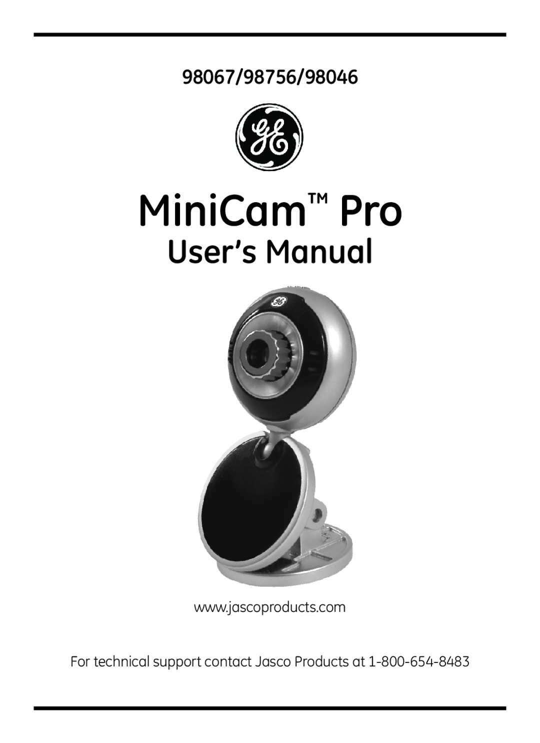 Jasco 98046, 98756, 98067 user manual MiniCam Pro 