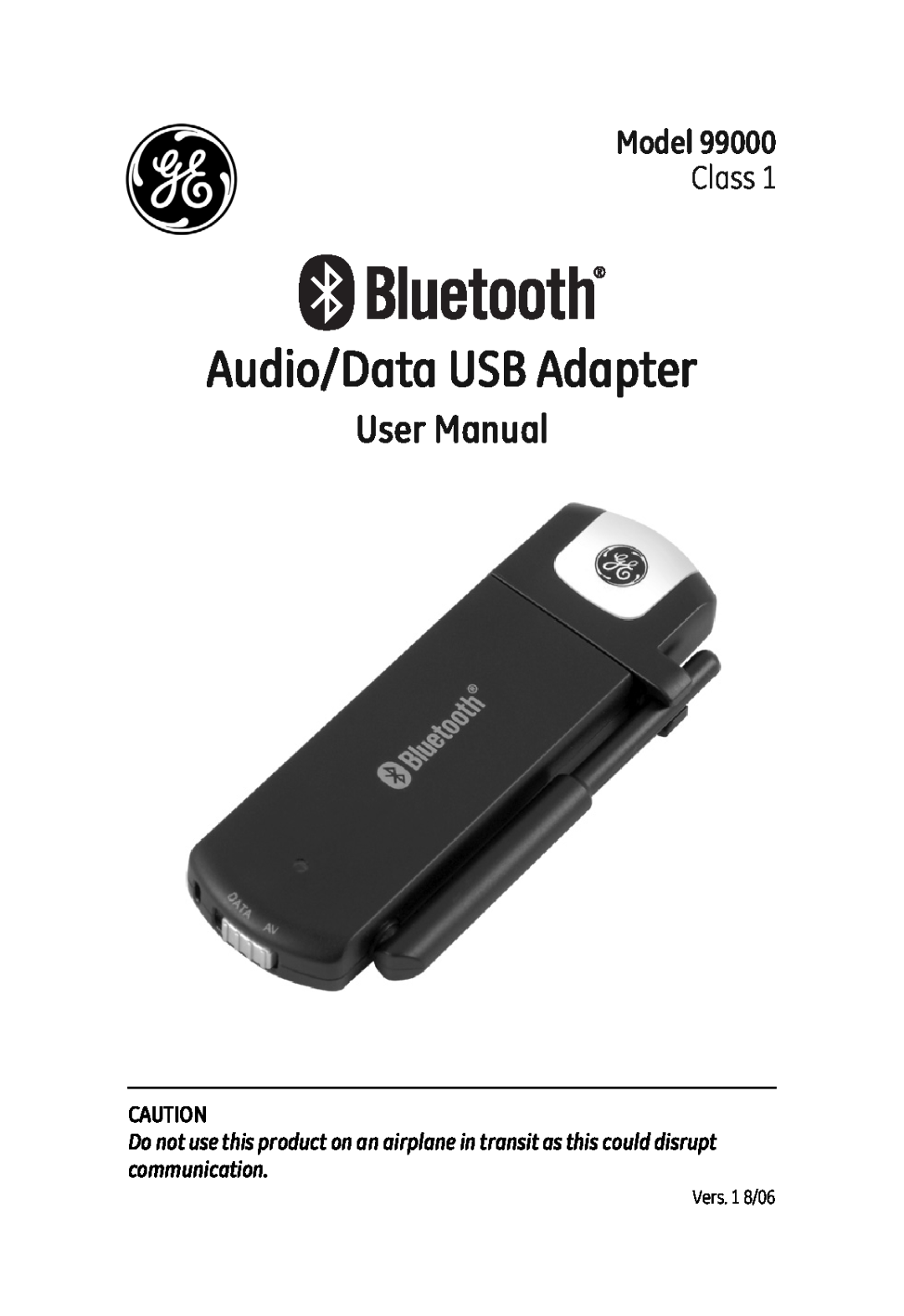 Jasco 99000 user manual Audio/Data USB Adapter, User Manual, Model, Class 