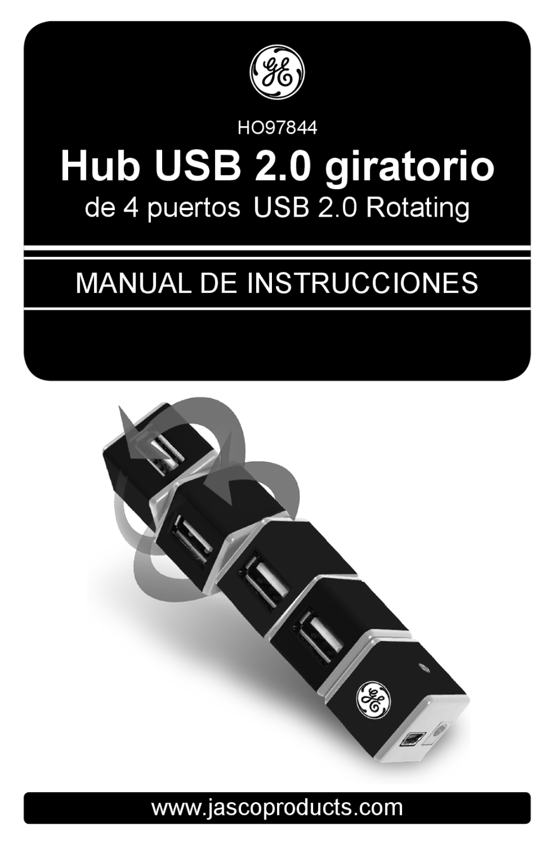 Jasco HO97844 instruction manual Hub USB 2.0 giratorio 