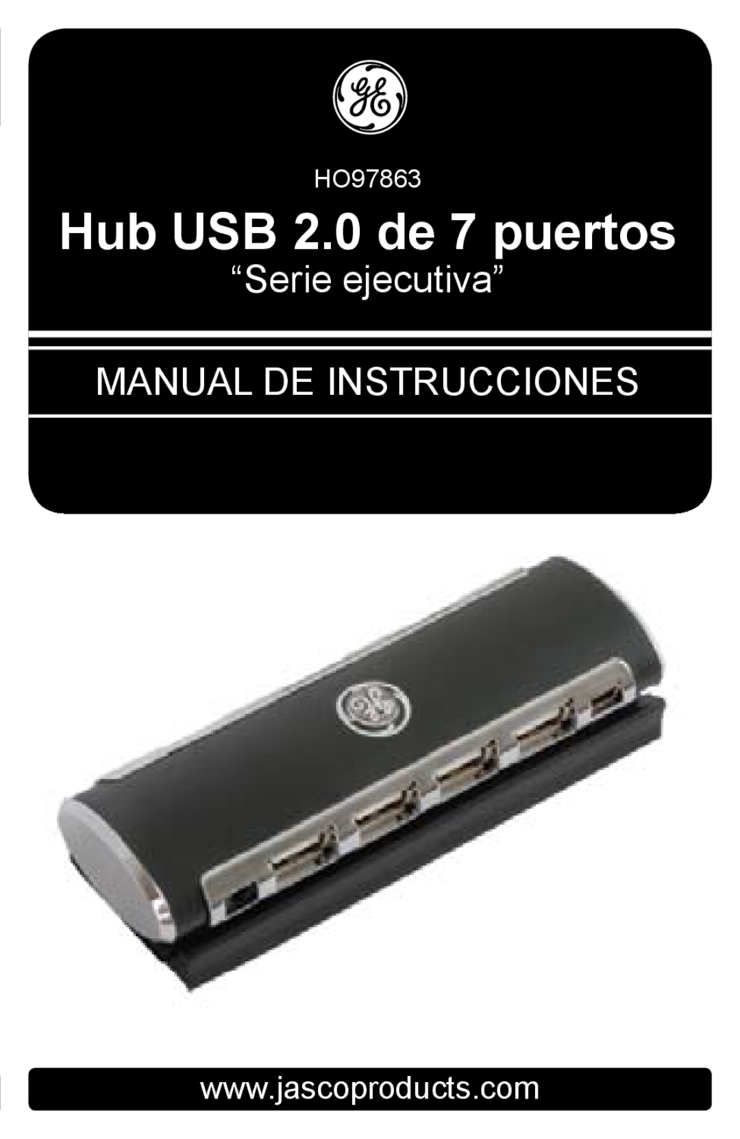 Jasco HO97863 instruction manual Hub USB .0 de 7 puertos 