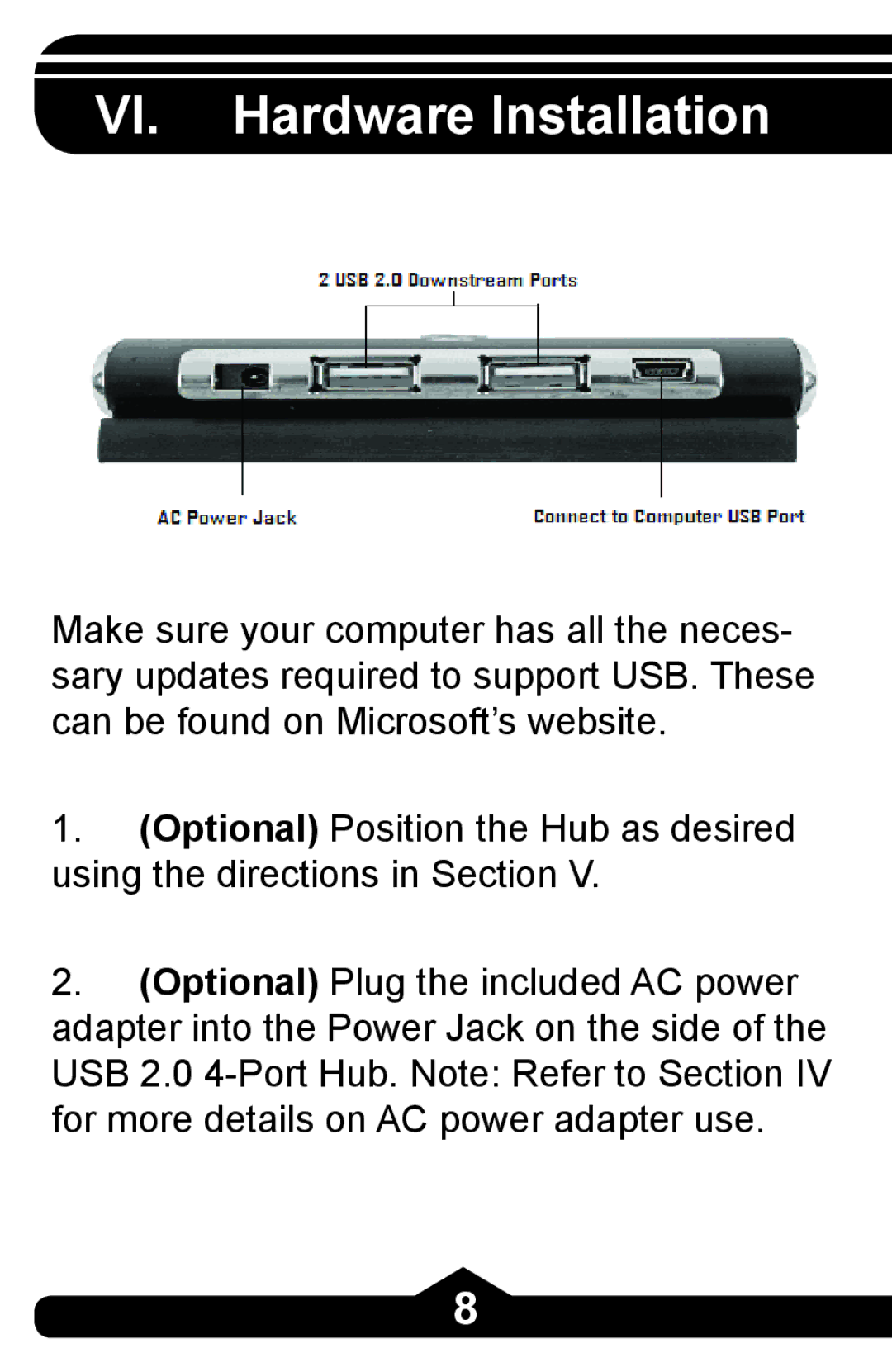 Jasco HO97864 instruction manual VI. Hardware Installation 