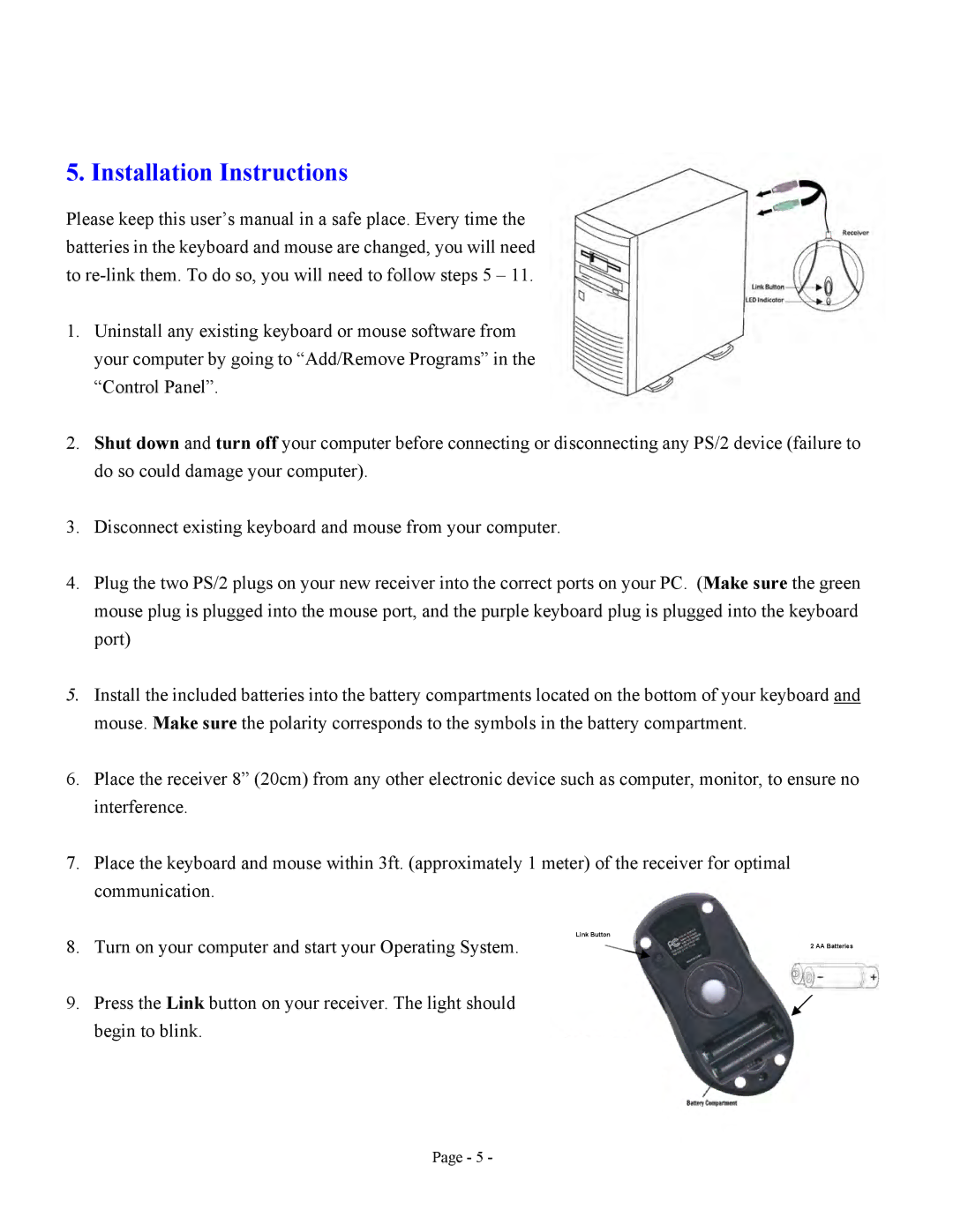 Jasco HO98058 user manual Installation Instructions 