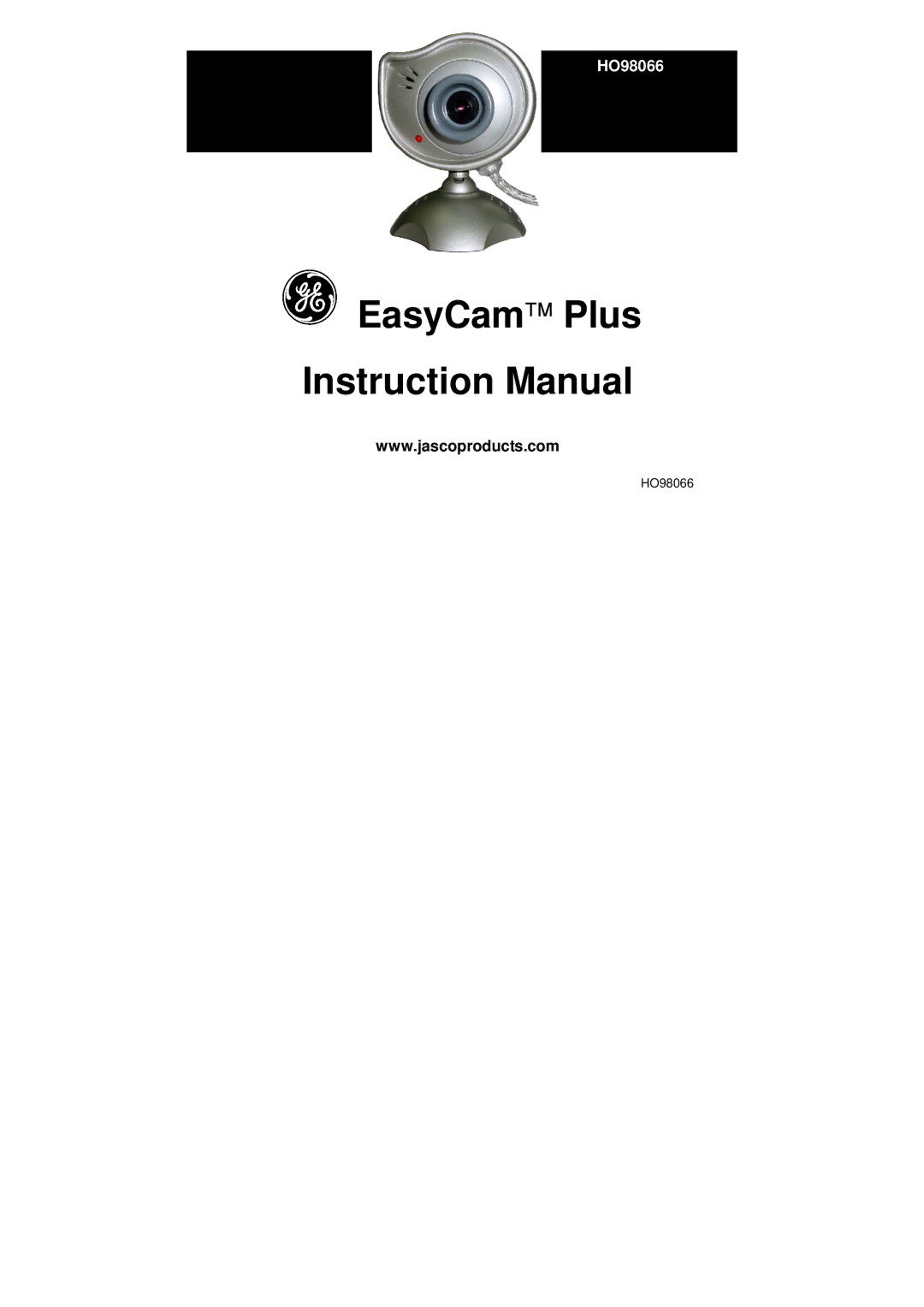 Jasco HO98066 instruction manual EasyCam Plus 